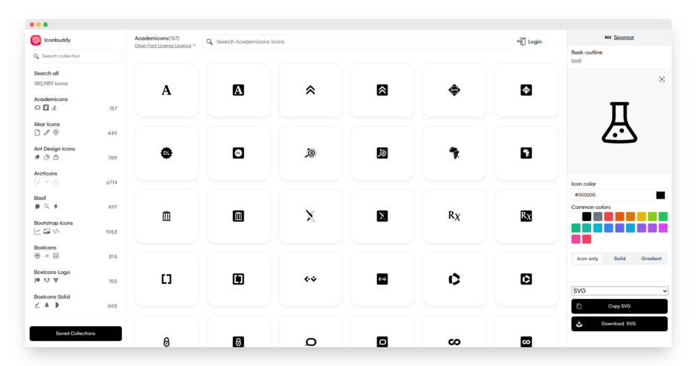 免费开源的图标管理器（Iconbuddy）