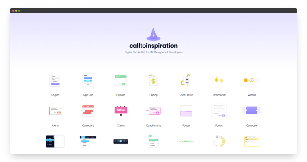UX设计师和开发人员的灵感社区（CallToInspiration）