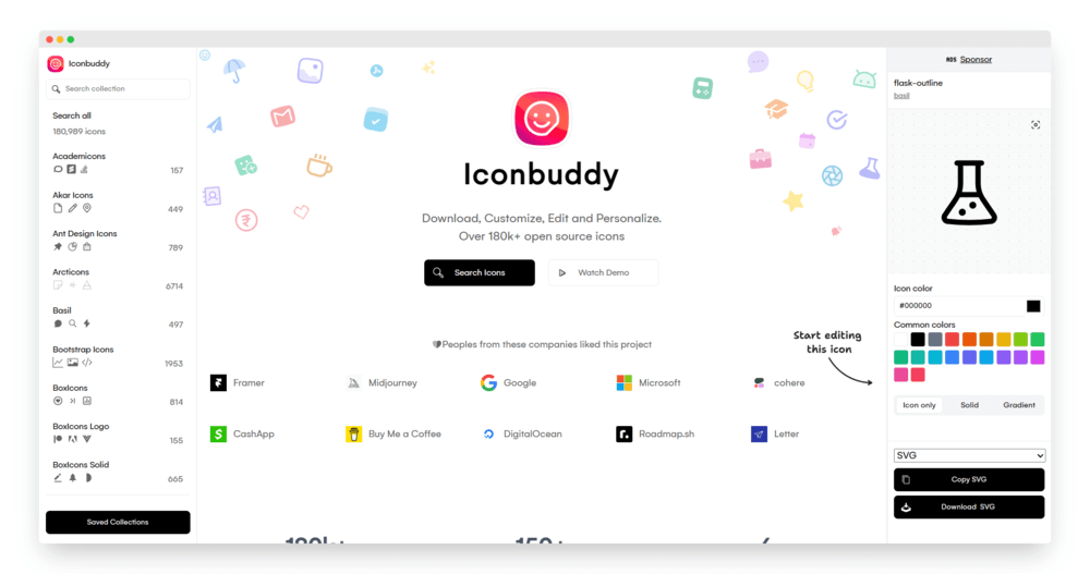 免费开源的图标管理器（Iconbuddy）