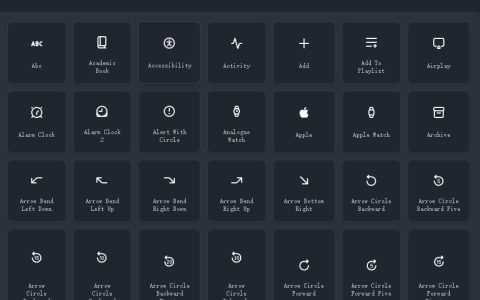 国外免费开源的图标库（IconBrew）