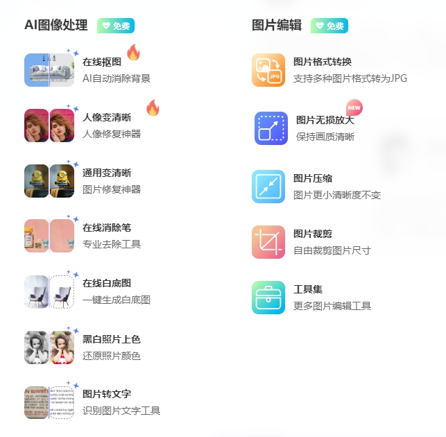 完全免费的AI图片编辑处理工具（佐糖）